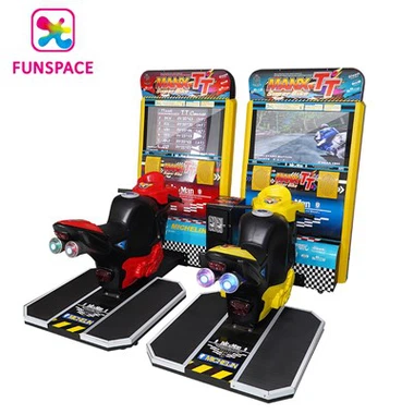 2 Players TT Racing Mótorhjól Game Machine